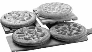 Set of 4 Single Topping Pizza