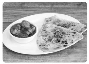 Paratha 3pcs + Chicken Kosha 3pcs 