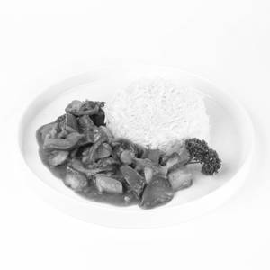 Vegetable Strognoff with Butter Rice