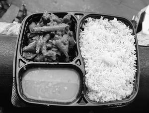 Rice With Dal And Sabji