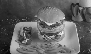 Dubble Patty With Dubble Cheese Burger  