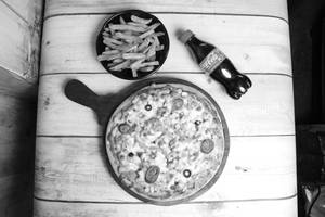 Chicken Pizza + French Fry + Coke 250ml