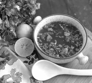 Veg lemon coriander soup