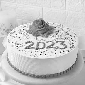 Vanilla New Year Special Cake