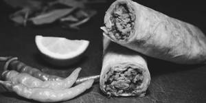 Malai Mushroom Tikka Roll