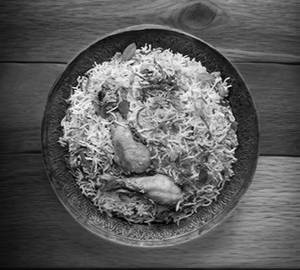 Chicken Dum Biryani  Half + veg chop 2pics