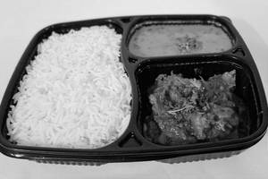 Rice With Dal & Butter Chicken