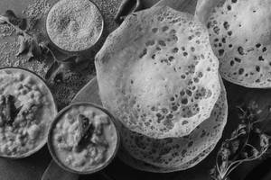 3 Appam With Veg Korma And A Soft Drinks