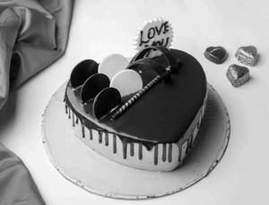 Embracing Love- Chocolate Heart Cake Valentine Special   1 Kg