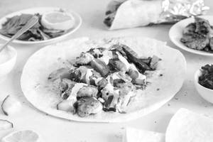 Chicken kebab wrap