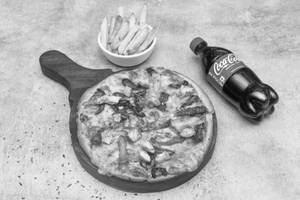 Non Veg Pizza 7 Inch + French Fries Drinks [250 Ml]