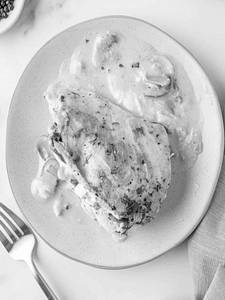 Stuffed Chicken With Mushroom Sause