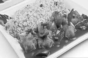 Chilly Chicken Garlic Rice + Chicken Manchurian