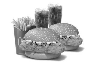 Burger Combo for 2: McSpicy Chicken Burger 