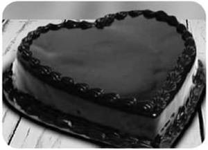 Heart Shape Chocolate Marvel Cake Eggless