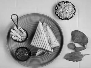 Corn & Spinach Sandwich