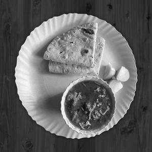 Chicken Kosha Half + 2pics Rumali Roti