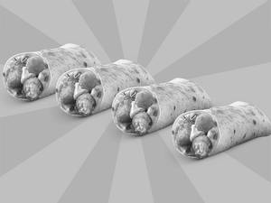 4 Crispy Potato Wraps @ 72 each