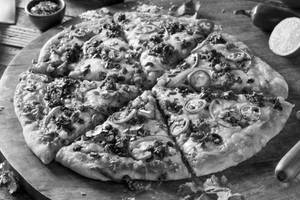 Maxican green pizza