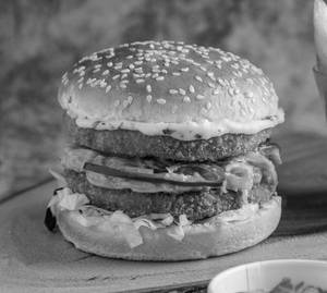 Piri piri paneer tikka cheese burger
