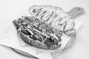 BBQ Pork Belly Banh Mi Sandwich