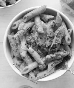 Mutton Kebab And Cheese Pasta