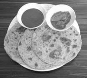 Plain Paratha [3 Pcs] + Chole + Achar