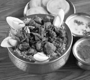 Chicken Manchurian Biryani                                                       