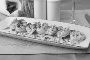 Lime Seasoned Grilled Prawns In Paprika Cream Sauce