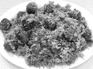Fried rice with Manchurian