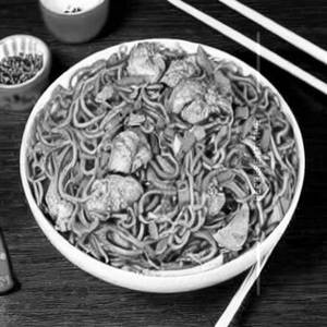 Ginger Onion Noodles  Chicken H