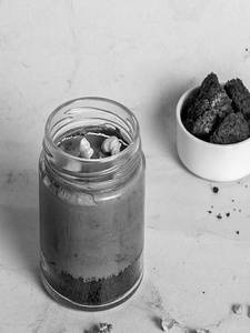 Walnut Brownie Mousse Jar.
