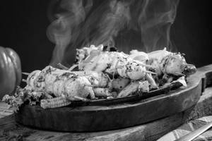 Mushroom Achari Tikka