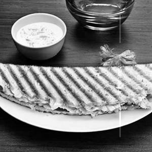 Cutlet cheese sandwich