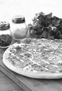 Mexican hot and crusty pizza