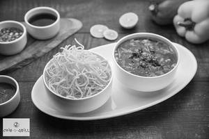 Manchow Soup (chicken + Egg)