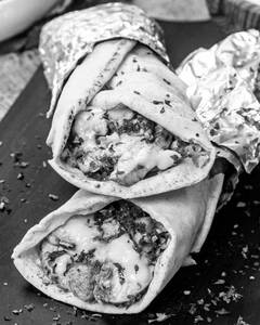 Tandoori chicken mayo shawarma
