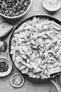 White Pasta penne