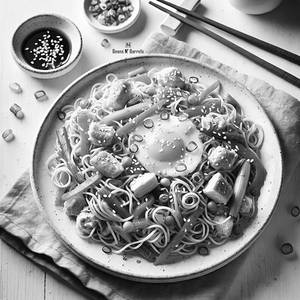Egg Chicken Hakka Noodles