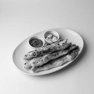 Dough Sticks with Garlic Butter & Basil Pesto