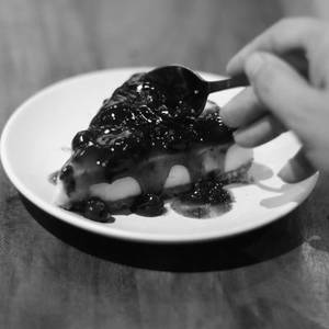 Blueberry Cheese Cake (served One Slice)
