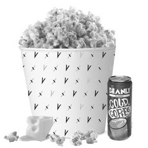 Large Popcorn Cheese & Classic Cold Coffee