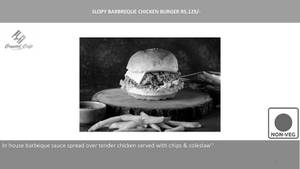 Slopy Barbreque Chicken Burger