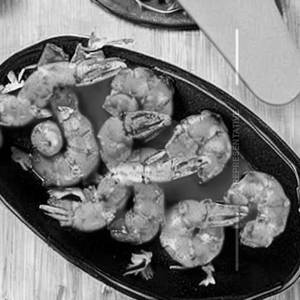 Fry prawns