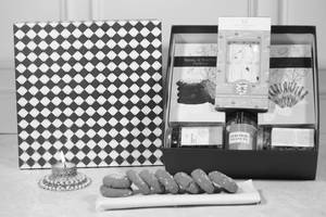 Large Black & White Box Hamper