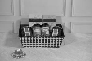 Black & White Vertical Tray Hamper