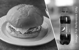 Veg Cheese Burger + French Fry