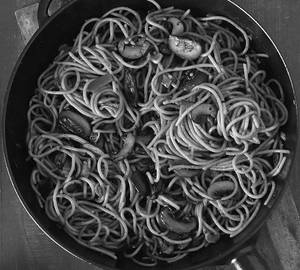 Noodles With Corn And Mushroom