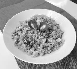 Butterfly pea blue flower rice