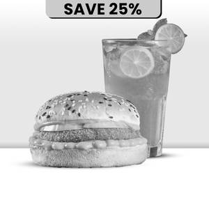 Krispy Chicken Burger + Lime N Mint Mojito